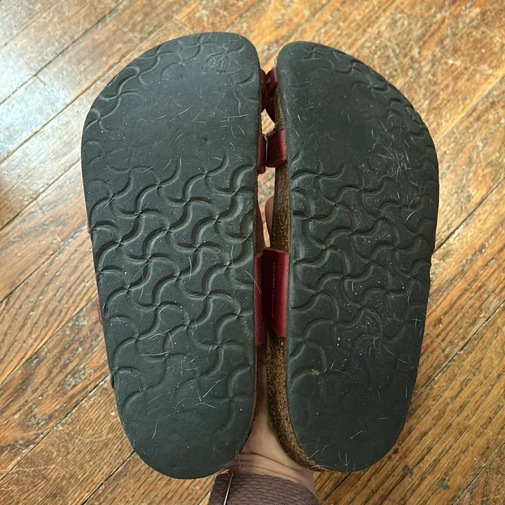 Red Birkenstocks size 8 - Picture 6 of 10